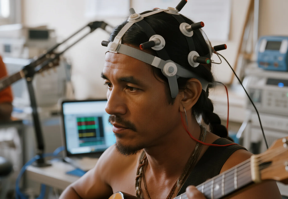 MEG Collaborates with Aboriginal Australian Musicians on Brain-Computer Interface Composition(图1) MEG Collaborates with Aboriginal Australian Musicians on Brain-Computer Interface Composition(图1)